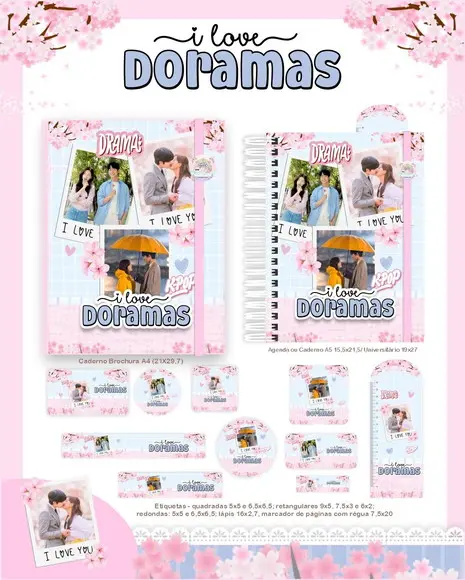 Arquivo Digital - Etiqueta Escolar (doramas) c