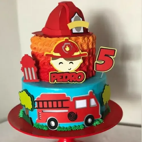 Arquivo de Corte - Topo de Bolo (Bombeiros) 1