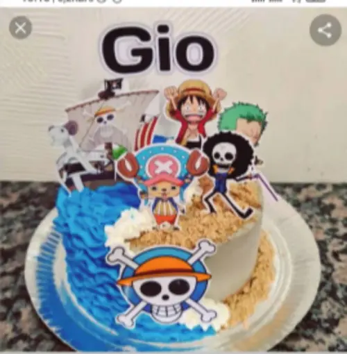 Arquivo de Corte - Topo de Bolo (one Piece) 7