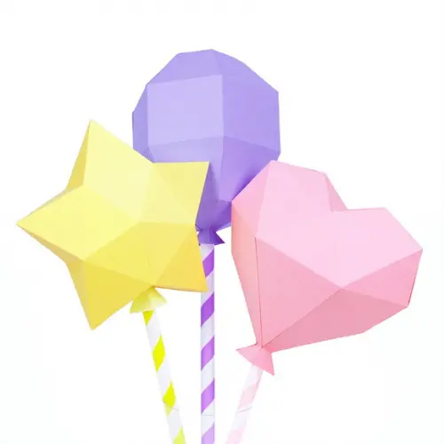 Arquivo de Corte - Low Poly (Balões) 1