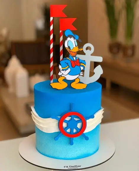 Arquivo de Corte - Topo de Bolo (Pato Donald) 1