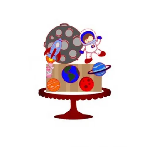 Arquivo de Corte - Topo de Bolo (astronauta) 9