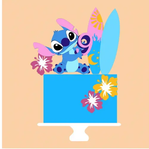 Arquivo de Corte - Topo de Bolo (lilo e Stitch) 2