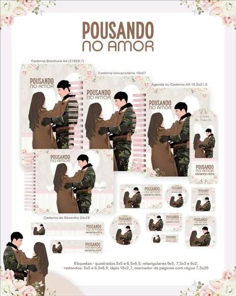 Arquivo Digital - Etiqueta Escolar (pousando no Amor) a