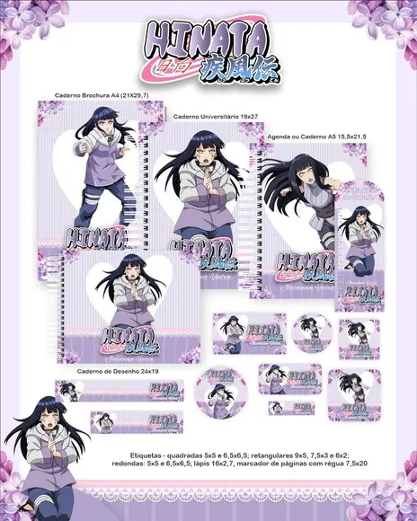 Arquivo Digital - Etiqueta Escolar (hinata) D