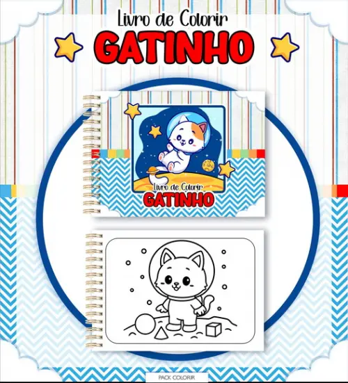 Arquivo Digital - Livro de Colorir (gatinhos) 1
