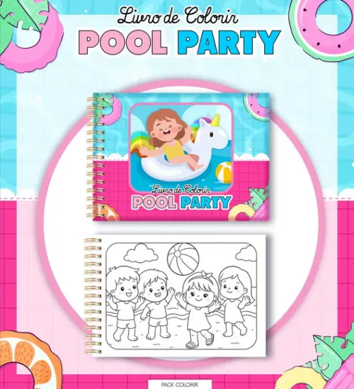 Arquivo Digital - Livro de Colorir (pool Party) 1