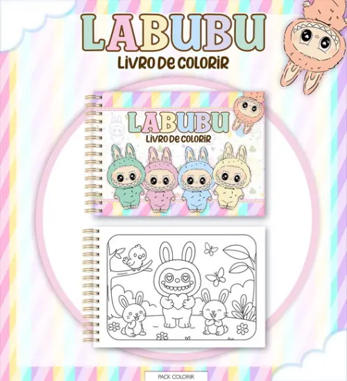 Arquivo Digital - Livro de Colorir (labubu) 1