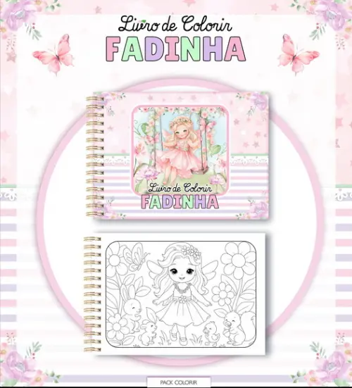Arquivo Digital - Livro de Colorir (fadinhas) 1