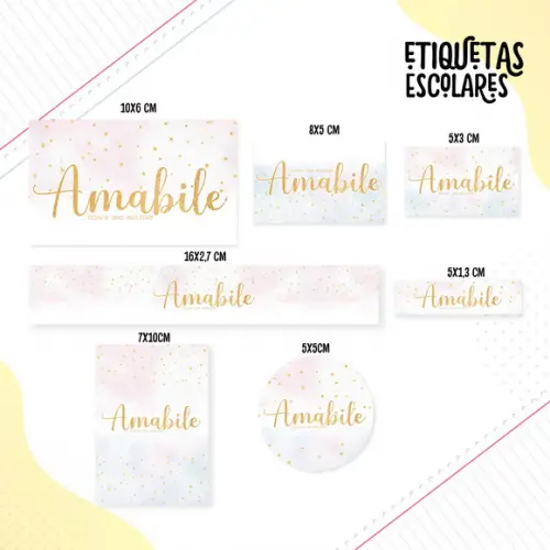 Arquivo de Corte - Etiqueta Escolar (estrelas) a