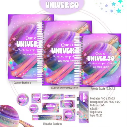 Arquivo Digital - Etiqueta Escolar (universo) B
