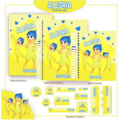 Arquivo Digital - Etiqueta Escolar (alegria) a