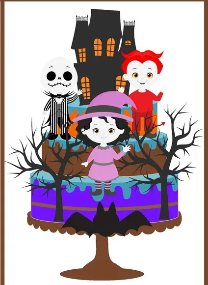 Arquivo de Corte - Topo de Bolo (halloween) 16