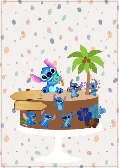 Arquivo de Corte - Topo de Bolo (lilo e Stitch) 4