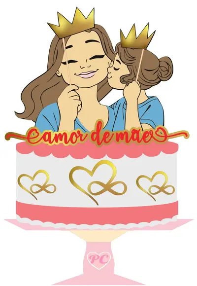 Arquivo de Corte - Topo de Bolo (dia das Mães) 27