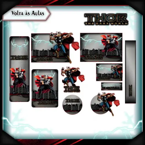 Arquivo de Corte - Etiqueta Escolar (thor) c
