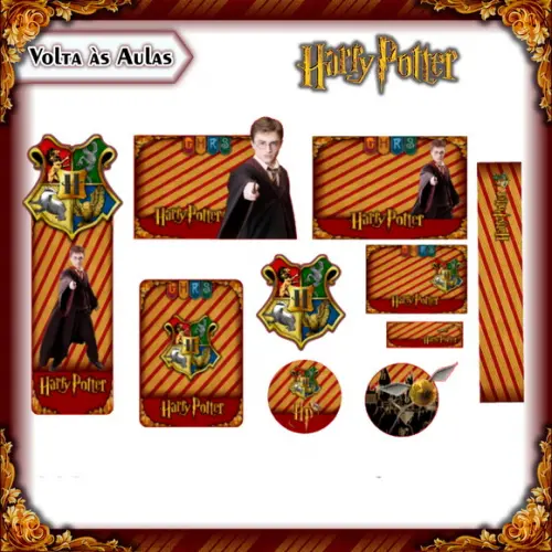 Arquivo de Corte - Etiqueta Escolar (harry Potter) G