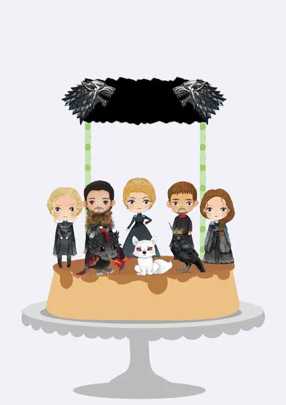 Arquivo de Corte - Topo de Bolo (game Of Thrones) 1