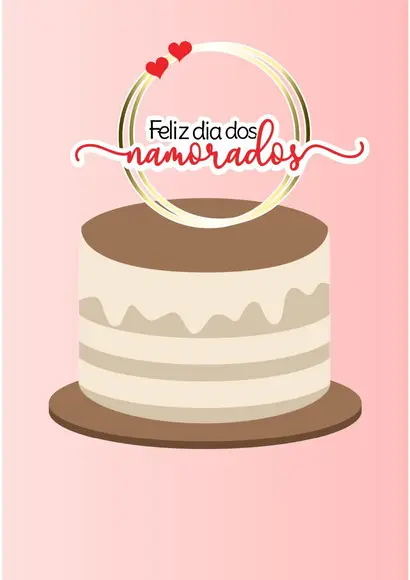 Arquivo de Corte - Topo de Bolo (dia dos Namorados) 36