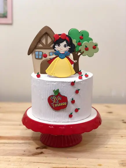 Arquivo de Corte - Topo de Bolo (branca de Neve) 5