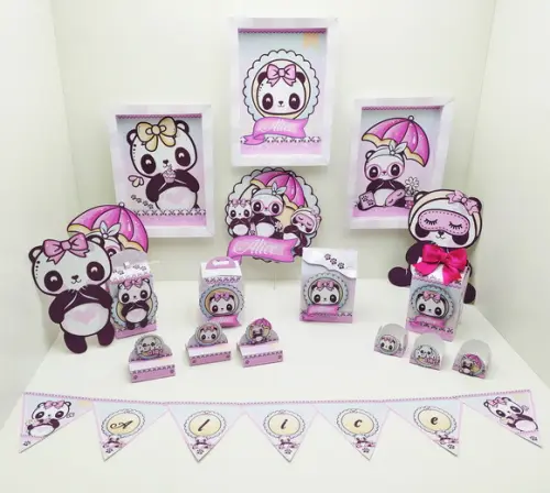 Arquivo de Corte - Panda Menina 12