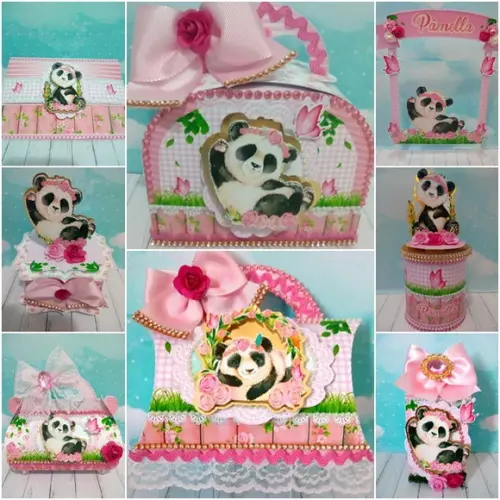 Arquivo de Corte - Panda Menina 8