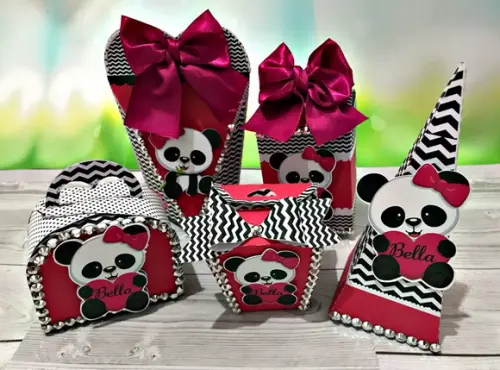 Arquivo de Corte - Panda Menina 3