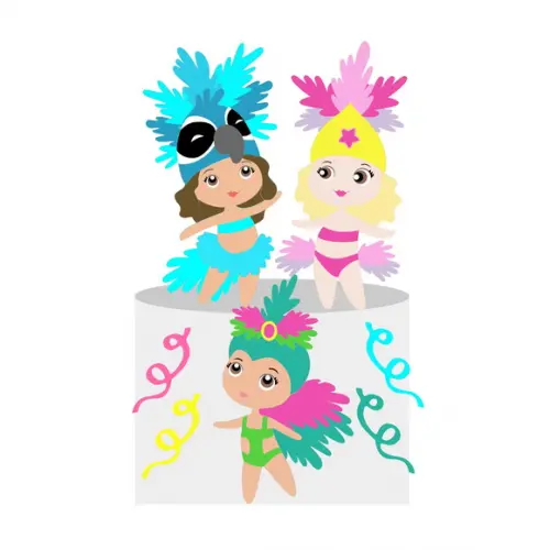 Arquivo de Corte - Topo de Bolo (carnaval) 23