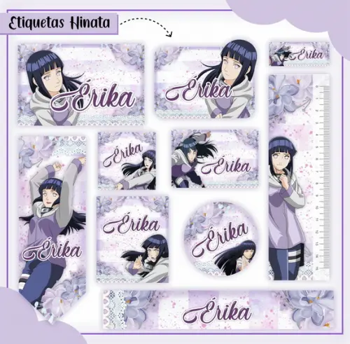 Arquivo de Corte - Etiqueta Escolar (hinata) B
