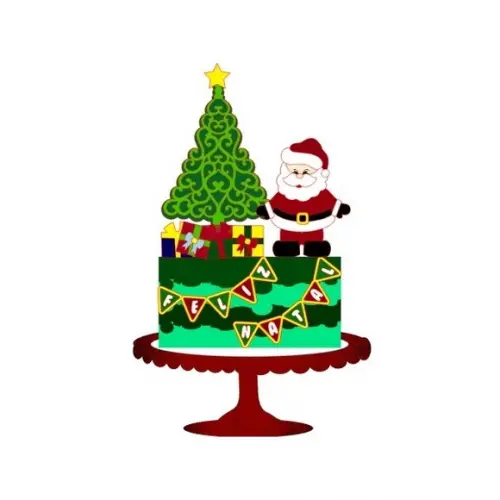 Arquivo de Corte - Topo de Bolo (natal) 77