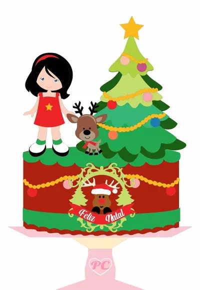 Arquivo de Corte - Topo de Bolo (natal) 54