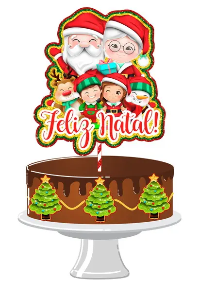 Arquivo de Corte - Topo de Bolo (natal) 58