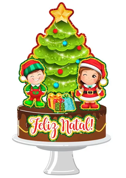 Arquivo de Corte - Topo de Bolo (natal) 38