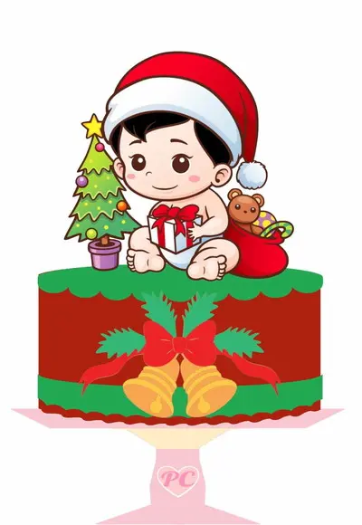 Arquivo de Corte - Topo de Bolo (natal) 42