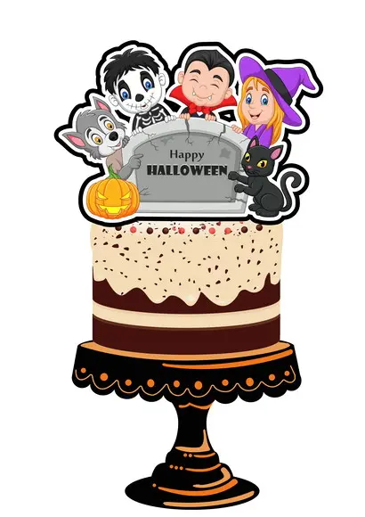 Arquivo de Corte - Topo de Bolo (halloween) 38