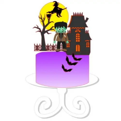 Arquivo De Corte - Topo De Bolo (halloween) 32