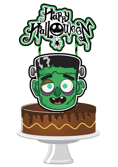 Arquivo De Corte - Topo De Bolo (halloween) 27