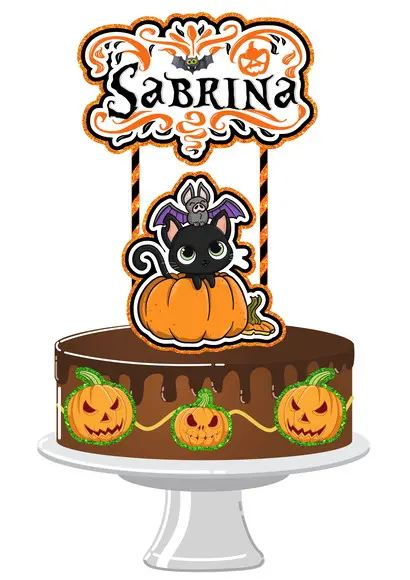 Arquivo De Corte - Topo De Bolo (halloween) 26