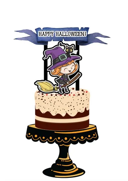 Arquivo De Corte - Topo De Bolo (halloween) 20