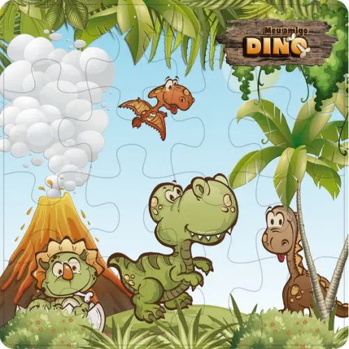 Arquivo De Corte - Quebra-cabeça (dinossauros) 1