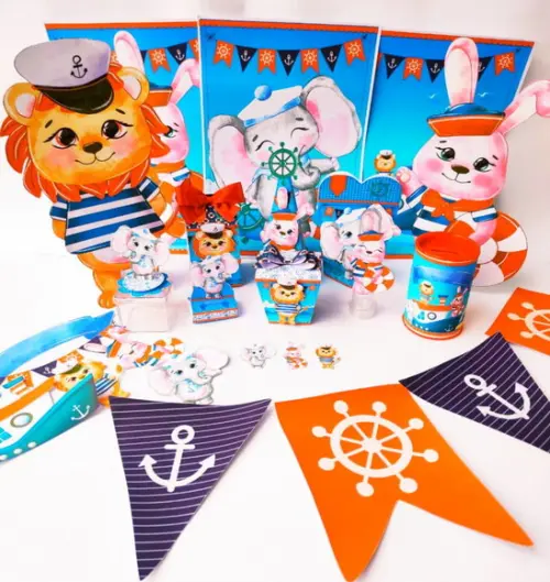 Arquivo de Corte - Animais Marinheiros 1