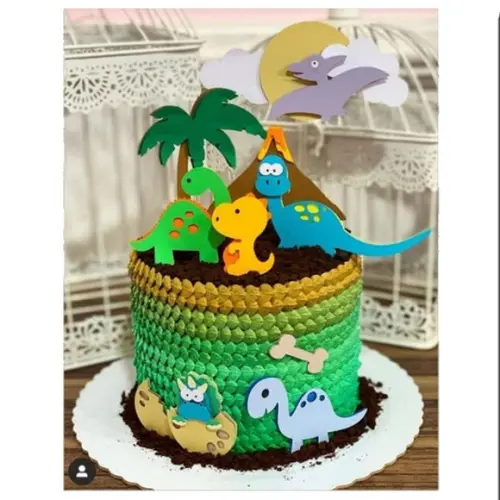Arquivo de Corte - Topo de Bolo (Dinossauros) 4