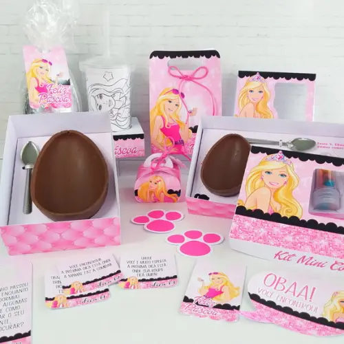 Arquivo de Corte - Kit Páscoa (Barbie) 1