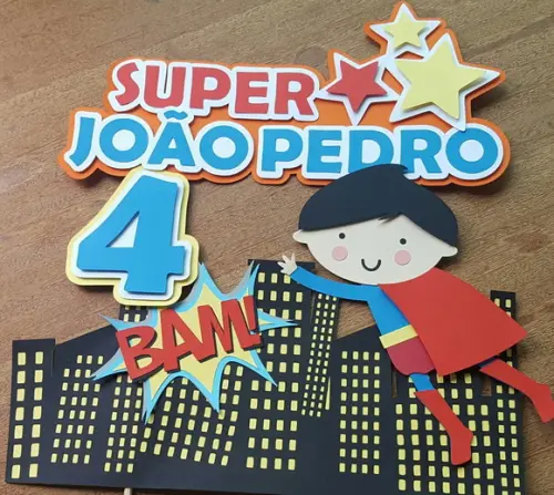 Arquivo de Corte - Topo de Bolo (Super Homem) 2