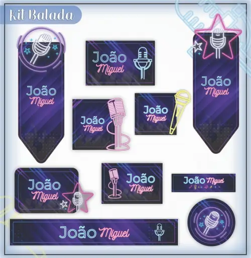 Arquivo de Corte - Etiqueta Escolar (balada) a