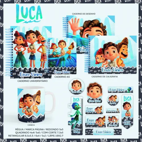 Arquivo Digital - Etiqueta Escolar (Luca) C