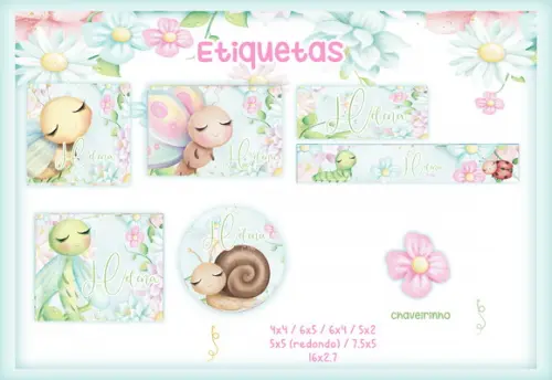 Arquivo Digital - Etiqueta Escolar (Jardim Encantado) B