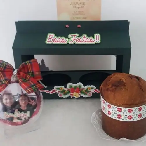 Arquivo de Corte - Caixa Bola e Mini Panetone 1
