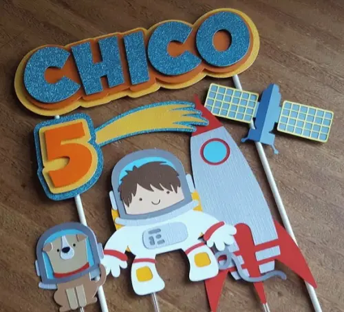 Arquivo de Corte - Topo de Bolo (Astronauta) 1