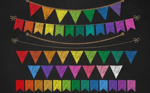 Clipart - Chalkboard (Bandeirinha)
